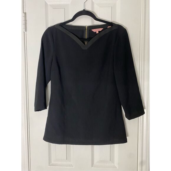 Ted Baker London Sweetheart Black Blouse, Ted Baker Size 2 / US Small, MP $168 - Picture 1 of 10